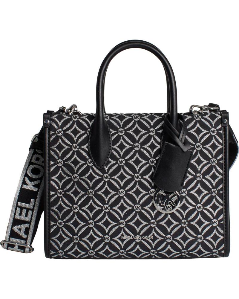 MICHAEL KORS BOLSO CRUZADO MIRELLA PEQUENO 35F4S7ZC5J NEGRO-PLATEADO