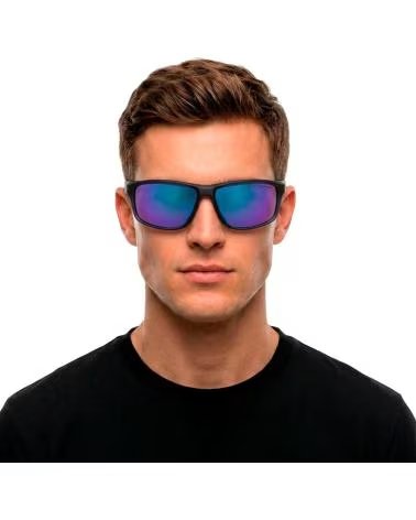 NIKE GAFAS DE SOL HOMBRE MUJER RECTANGULARES DEPORTIVAS ADRENALIN GRIS OSCURO-AZUL