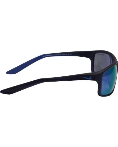 NIKE GAFAS DE SOL HOMBRE MUJER RECTANGULARES DEPORTIVAS ADRENALIN GRIS OSCURO-AZUL