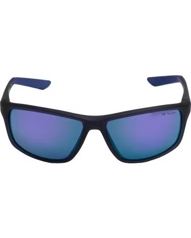 NIKE GAFAS DE SOL HOMBRE MUJER RECTANGULARES DEPORTIVAS ADRENALIN GRIS OSCURO-AZUL