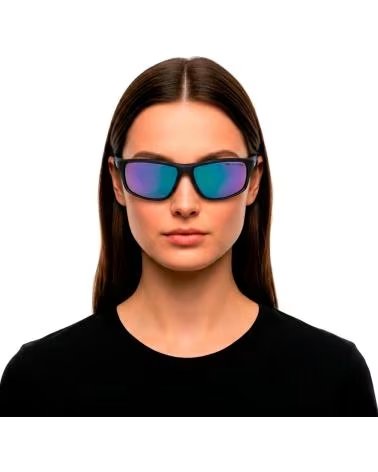 NIKE GAFAS DE SOL HOMBRE MUJER RECTANGULARES DEPORTIVAS ADRENALIN GRIS OSCURO-AZUL