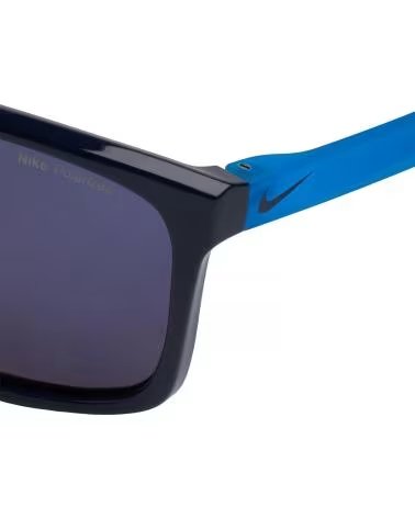 NIKE POLARISIERTE RECHTECKIGE SONNENBRILLE FIRE L P BLAU REF 1180785/1180952 AZUL
