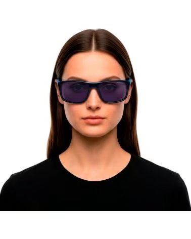 NIKE POLARISIERTE RECHTECKIGE SONNENBRILLE FIRE L P BLAU REF 1180785/1180952 AZUL