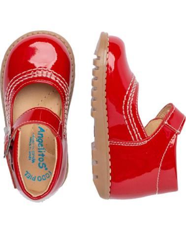 boy shoes ANGELITOS PEPITO CHAROL PIEL 637 ROJO