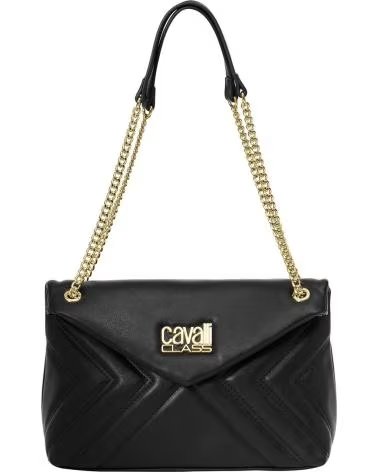 CAVALLI CLASS BOLSO DE HOMBRO CCHB0196 CON CADENA, COLOR NEGRO
