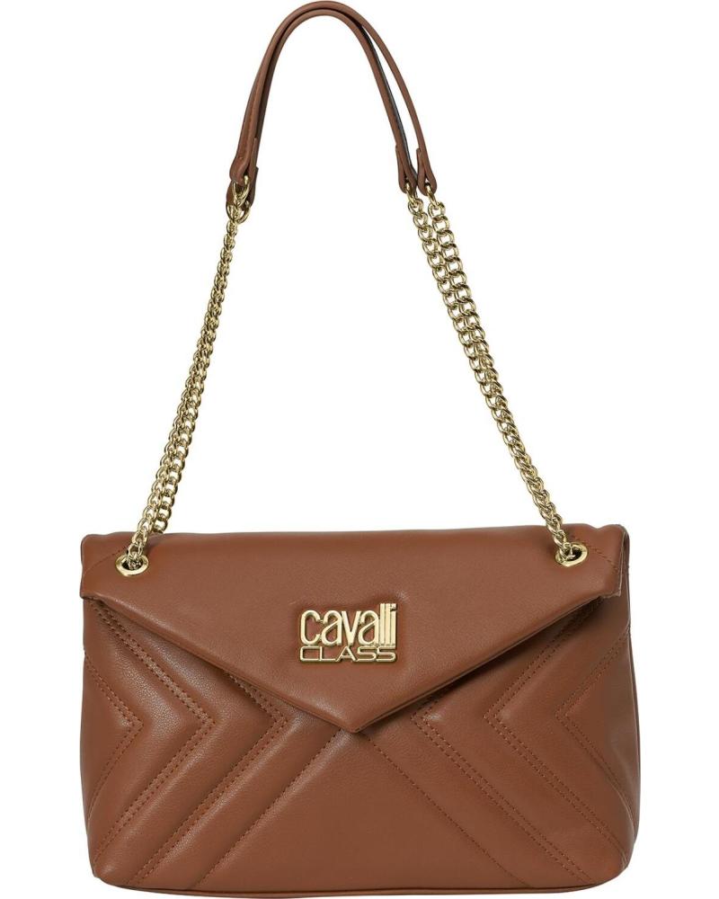 CAVALLI CLASS BOLSO DE HOMBRO CCHB0196 MARRÓN CON CADENA