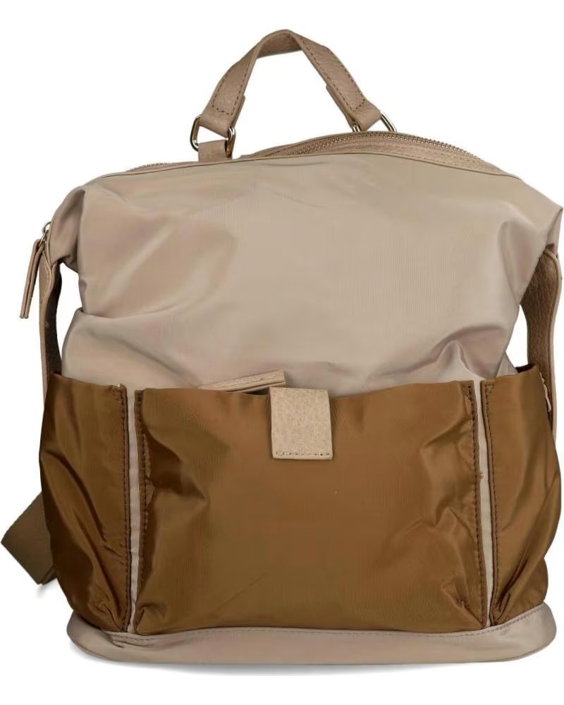 PINKDESERT JUL68110 NYLON BACKPACK BICOLOR CAMEL