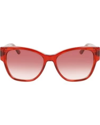 KARL LAGERFELD GAFAS DE SOL MUJER RECTANGULARES ANGULARES DE ACETATO KL6069 MARRóN CRISTAL