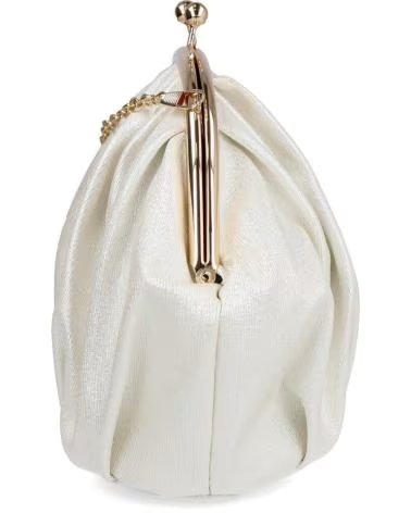 PINKDESERT BOLSA DE FESTA AST20771 COM FECHO DE BOQUILHA NA COR BEGE BEIGE