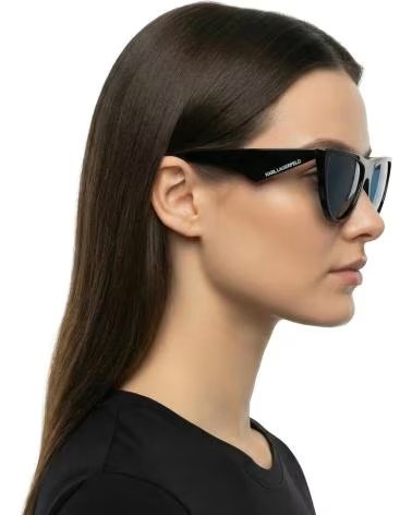 KARL LAGERFELD LUNETTES DE SOLEIL KL6185S CAT EYE ACÉTATE NOIR NEGRO