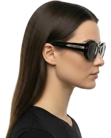 KARL LAGERFELD GAFAS DE SOL MUJER CAT EYE RECTANGULARES ANGULARES KL6167S NEGRO