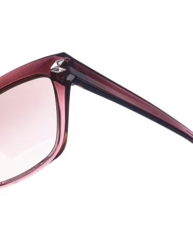 SWAROVSKI OCCHIALI DA SOLE SK0170S QUADRATI IN ACETATO DA DONNA, NERO-FUCSIA NEGRO-FUCSIA