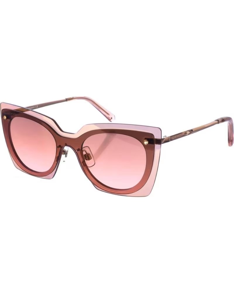 SWAROVSKI SONNENBRILLE SK0201S OVAL ROSA-METALLIC DAMEN ROSA-METALICO