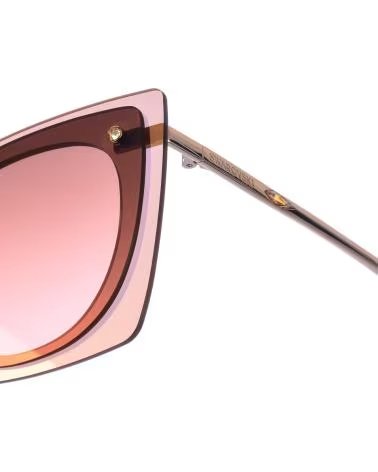 SWAROVSKI SONNENBRILLE SK0201S OVAL ROSA-METALLIC DAMEN ROSA-METALICO