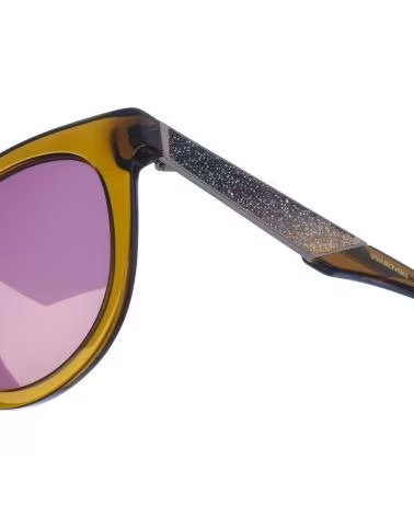 SWAROVSKI GAFAS DE SOL REDONDAS ACETATO SK0126S VERDE-PLATEADO