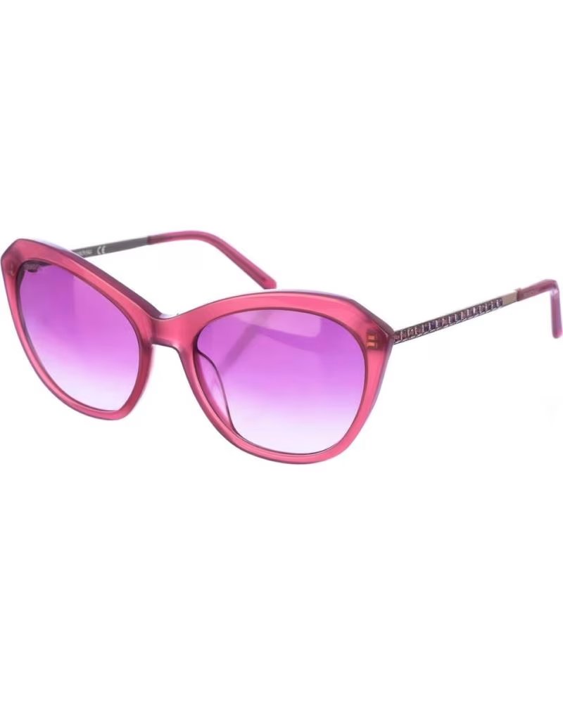 SWAROVSKI GAFAS DE SOL SK0143S CAT EYE DE ACETATO PARA MUJER BURDEOS-TRANSPARENTE