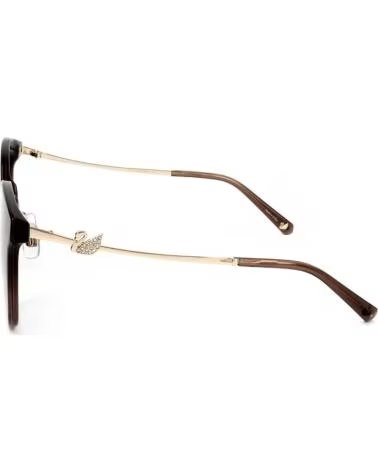 SWAROVSKI GAFAS DE SOL SK0296-K REDONDAS, ACETATO Y METAL, MARRÓN DEGRADADO