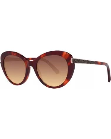 SWAROVSKI GAFAS DE SOL SK0327 OVALADAS DE ACETATO HAVANA PARA MUJER
