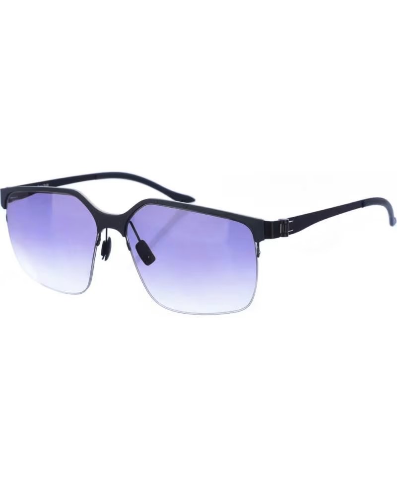 MERCEDES BENZ GAFAS DE SOL RECTANGULARES DE METAL M1037 PARA HOMBRE NEGRO-NEGRO