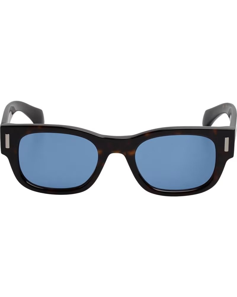 SALVATORE FERRAGAMO SF2064SE RECHTECKIGE SONNENBRILLE AUS ACETAT IN DUNKEL-HAVANNA HAVANA OSCURO