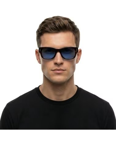 SALVATORE FERRAGAMO SF2064SE RECHTECKIGE SONNENBRILLE AUS ACETAT IN DUNKEL-HAVANNA HAVANA OSCURO