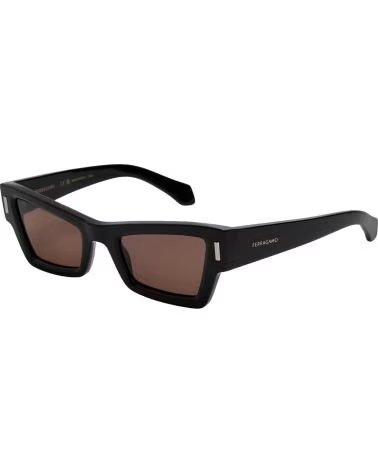 SALVATORE FERRAGAMO GAFAS DE SOL MUJER CAT EYE RECTANGULARES DE ACETATO SF2006S NEGRO