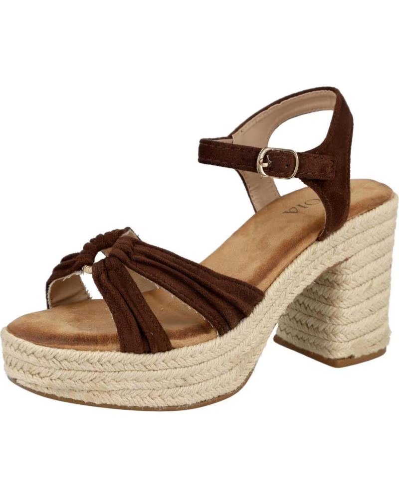 PINKDESERT SANDALIAS KA-97 CON TACÓN Y PLATAFORMA - MARRÓN REF 1182297 MARRON