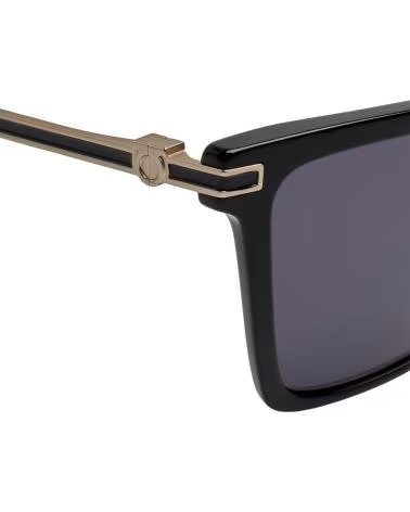 SALVATORE FERRAGAMO SF2036S QUADRATISCHE ACETAT-SONNENBRILLE NEGRO