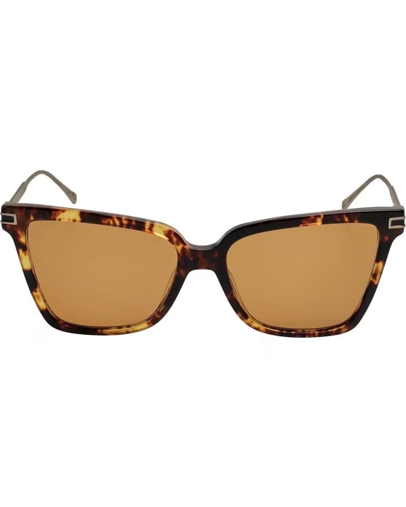 SALVATORE FERRAGAMO OCCHIALI DA SOLE SF2036S QUADRATI IN ACETATO HAVANA
