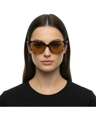 SALVATORE FERRAGAMO OCCHIALI DA SOLE SF2036S QUADRATI IN ACETATO HAVANA
