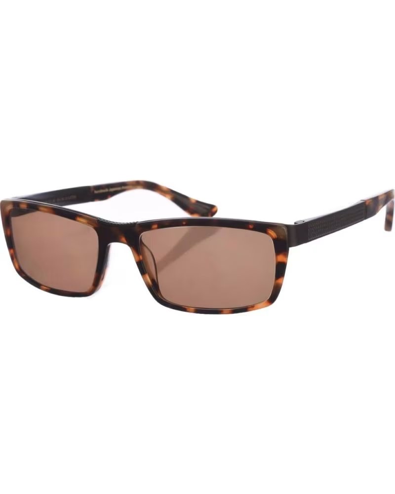 ZEN ÓCULOS DE SOL RETANGULARES DE ACETATO Z433 HOMEM PRETO-CASTANHO REF: 1181264 NEGRO-MARRóN
