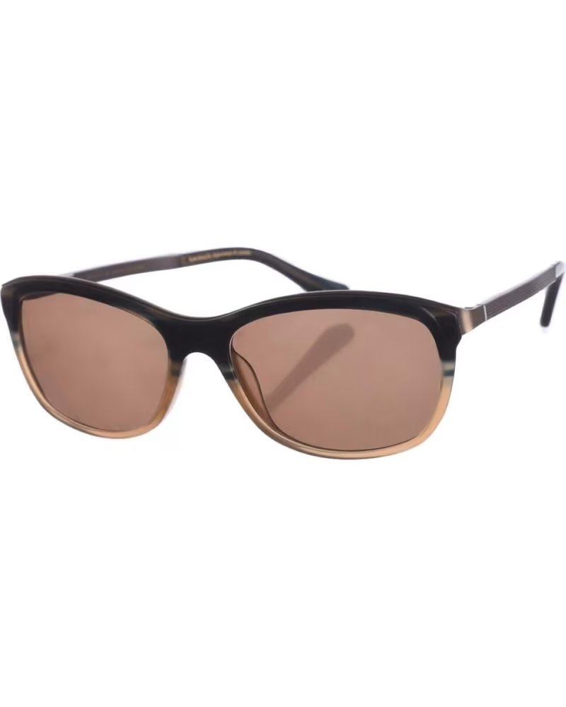 ZEN Z432 OVAL ACETATE SUNGLASSES FOR WOMEN, BLACK-BROWN, REF 1181276 NEGRO-MARRóN