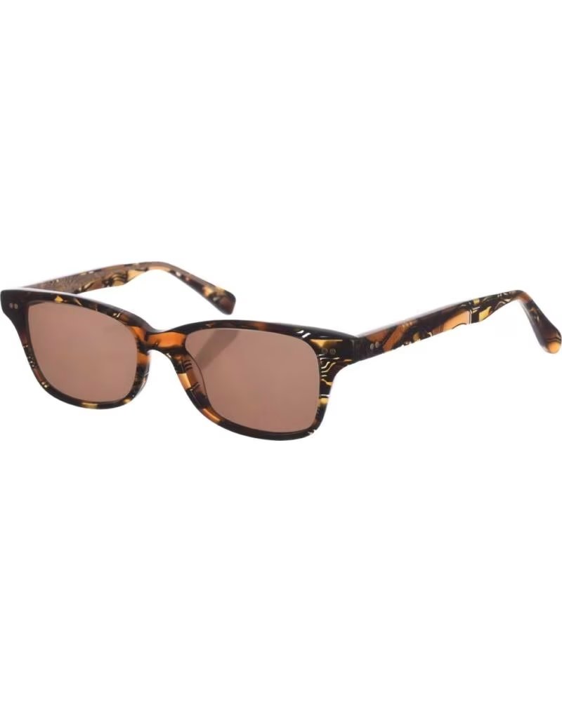 ZEN ÓCULOS DE SOL RETANGULARES Z449 EM ACETATO HAVANA