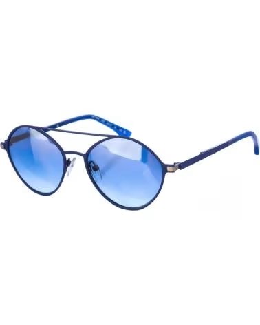 ARMAND BASI LUNETTES DE SOLEIL OVALES EN MÉTAL AB12294 BLEU UNISEXE AZUL