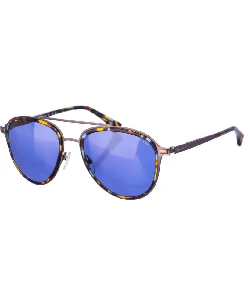 ARMAND BASI LUNETTES DE SOLEIL STYLE PILOTE AB12313, HAVANE-ARGENTÉ HABANA-PLATEADO
