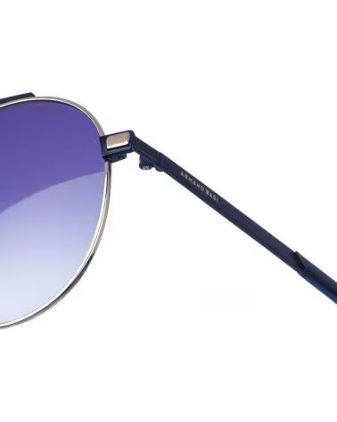ARMAND BASI PILOT STYLE SUNGLASSES AB12328, BLUE METAL FRAME METAL-AZUL