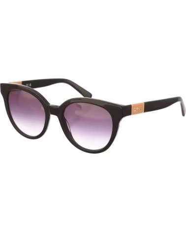 LONGCHAMP LO697S ROUND ACETATE SUNGLASSES WOMEN BLACK REF 1181399 NEGRO