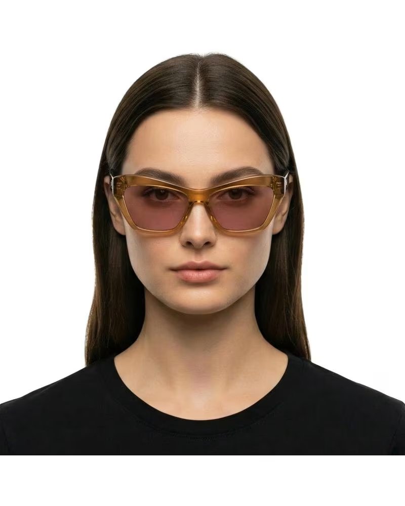 DKNY GAFAS DE SOL MUJER CAT EYE DE ACETATO DK535S AMBAR CRISTAL