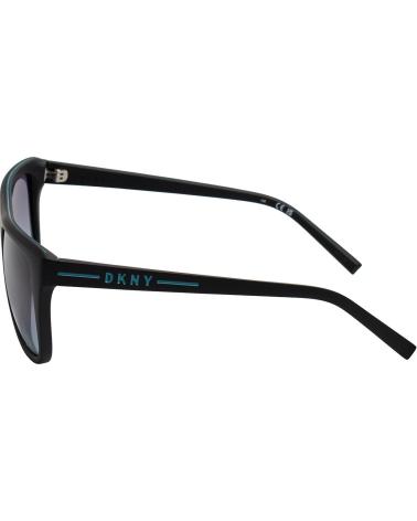 DKNY GAFAS DE SOL MUJER CUADRADAS DE ACETATO DK537S NEGRO MATE-AZUL