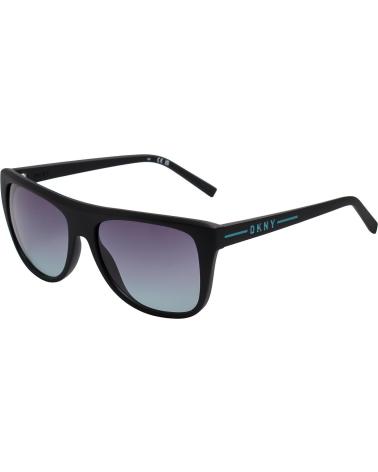 DKNY GAFAS DE SOL MUJER CUADRADAS DE ACETATO DK537S NEGRO MATE-AZUL