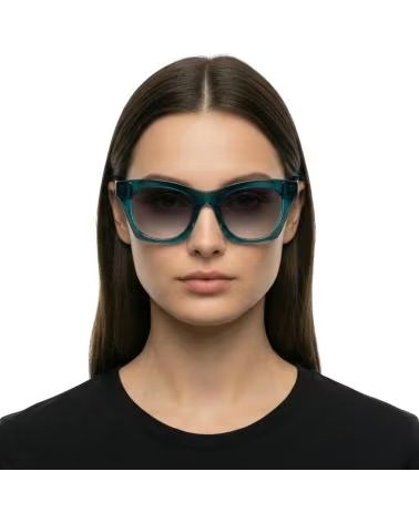 DKNY GAFAS DE SOL MUJER CAT EYE RECTANGULARES DE ACETATO DK541S VERDE OCEANO