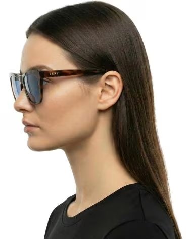 DKNY GAFAS DE SOL MUJER RECTANGULARES DE ACETATO DK529S HAVANA-AZUL