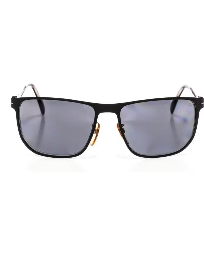 DAVID BECKHAM 1061S SONNENBRILLE RECHTECKIG AUS ACETAT UND METALL NEGRO MATE