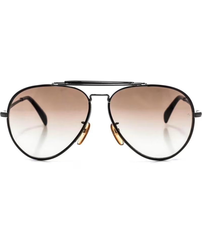 DAVID BECKHAM 7003S SONNENBRILLE IM PILOTENDESIGN AUS ACETAT UND METALL NEGRO