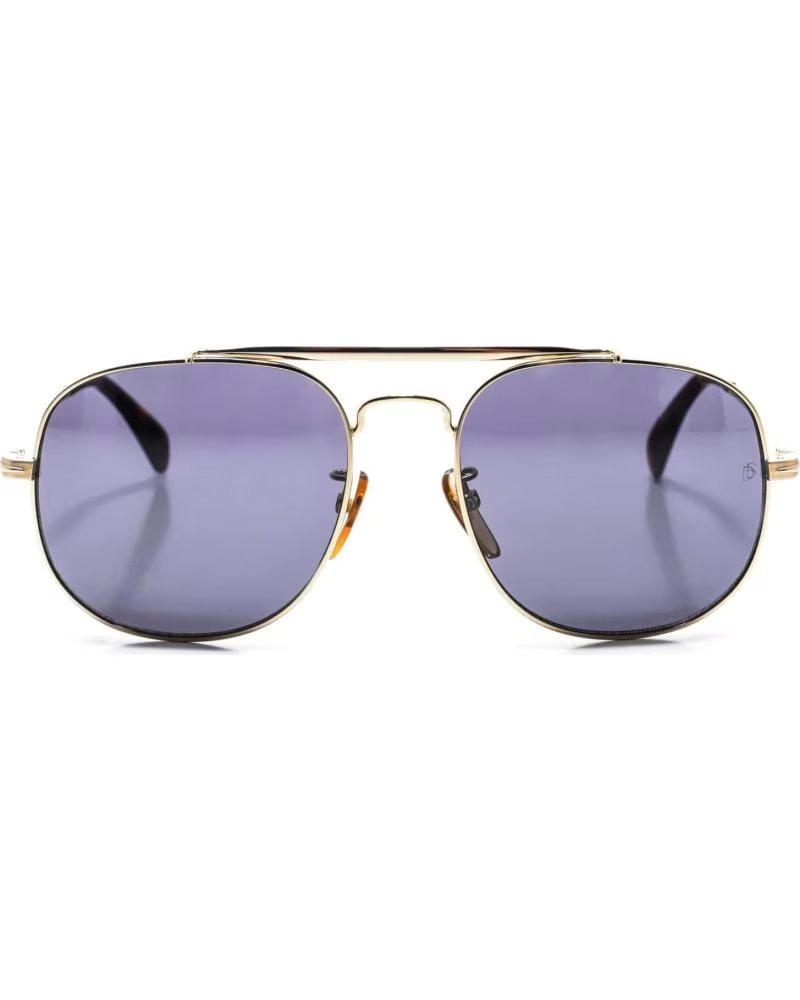 DAVID BECKHAM GAFAS DE SOL 7004SS OVALADAS DE METAL DORADAS DORADO