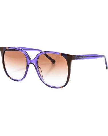 CAROLINA HERRERA GAFAS DE SOL CH0062S CUADRADAS DE ACETATO LILA-MARRÓN