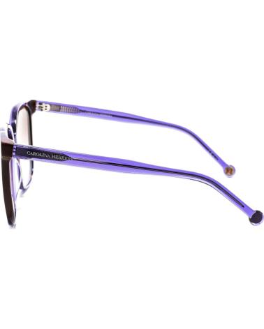 CAROLINA HERRERA GAFAS DE SOL CH0062S CUADRADAS DE ACETATO LILA-MARRÓN