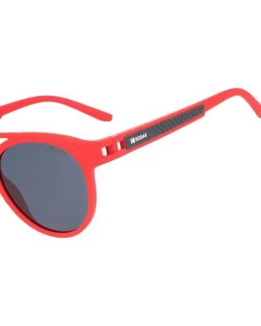 KODAK LUNETTES DE SOLEIL RONDES CF90010 UNISEXE ROUGE MAT ROJO MATE