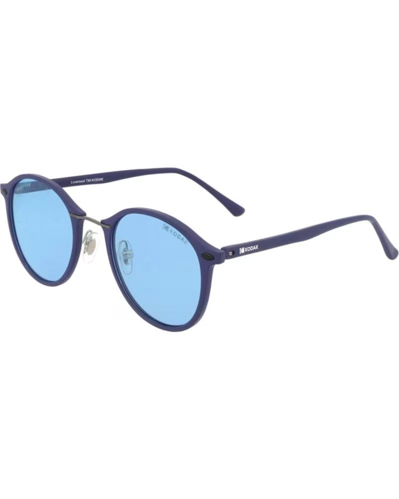 KODAK POLARIZED ROUND SUNGLASSES CF90016 UNISEX MATTE DARK BLUE AZUL OSCURO MATE