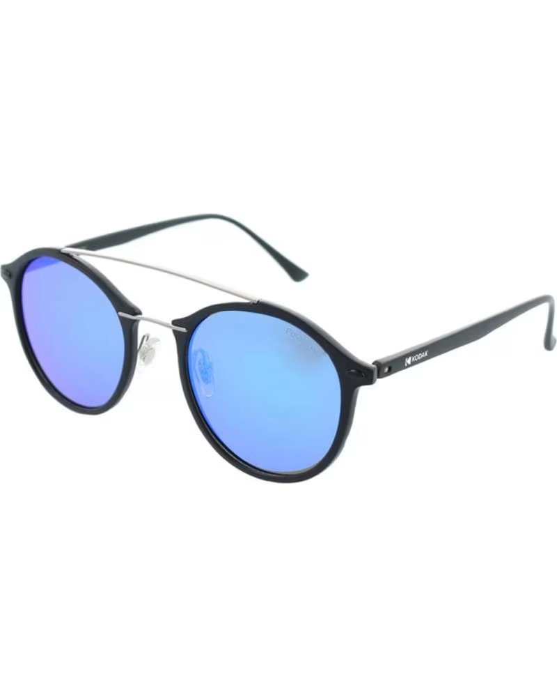 KODAK POLARIZED ROUND SUNGLASSES CF90024 UNISEX MATTE BLACK NEGRO MATE